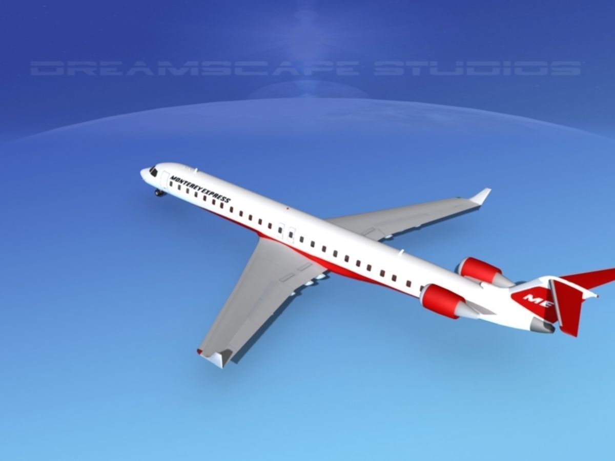 Bombardier CRJ1000 Monterey Express 3D model_8