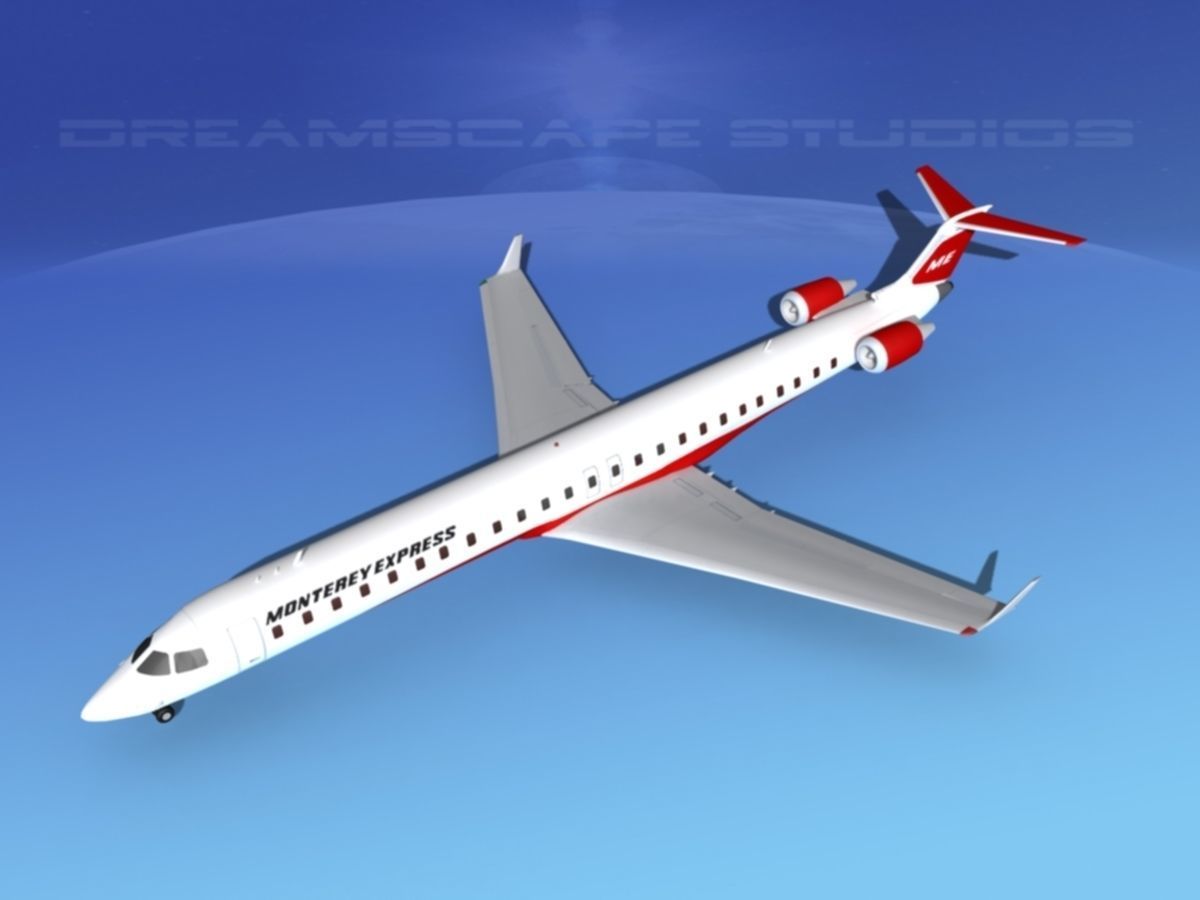 Bombardier CRJ1000 Monterey Express 3D model_10