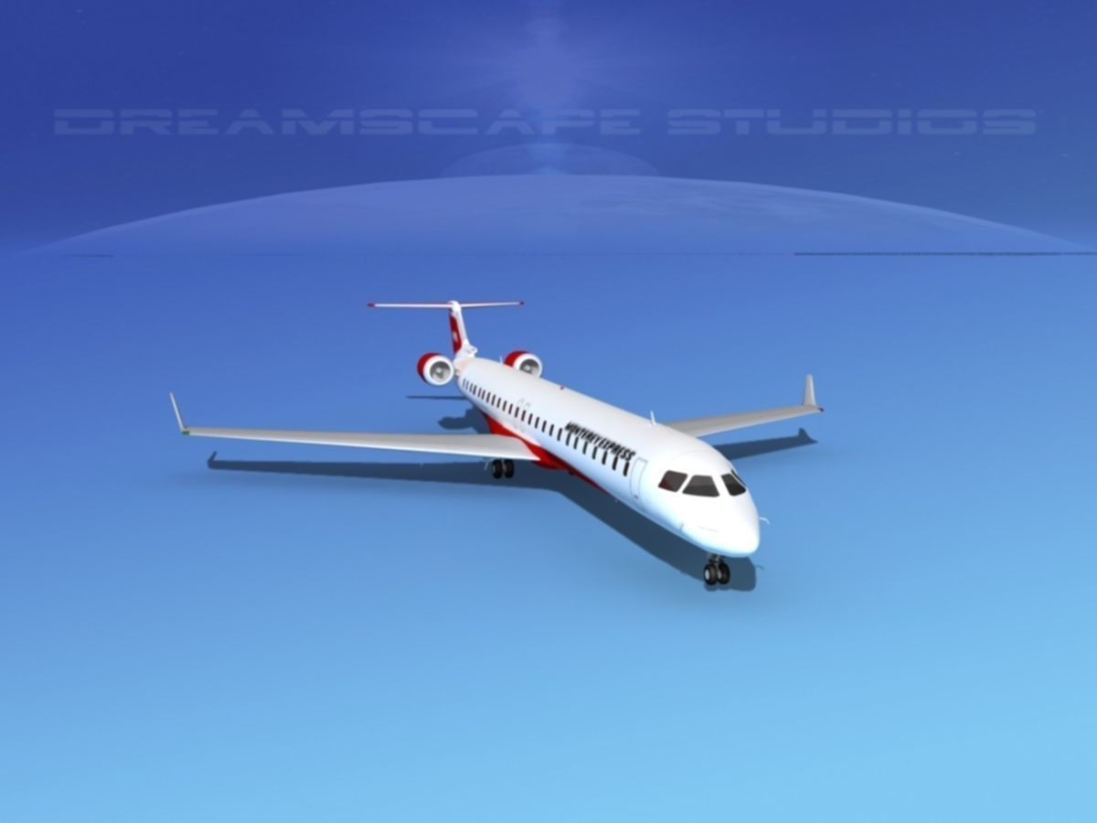 Bombardier CRJ1000 Monterey Express 3D model_2