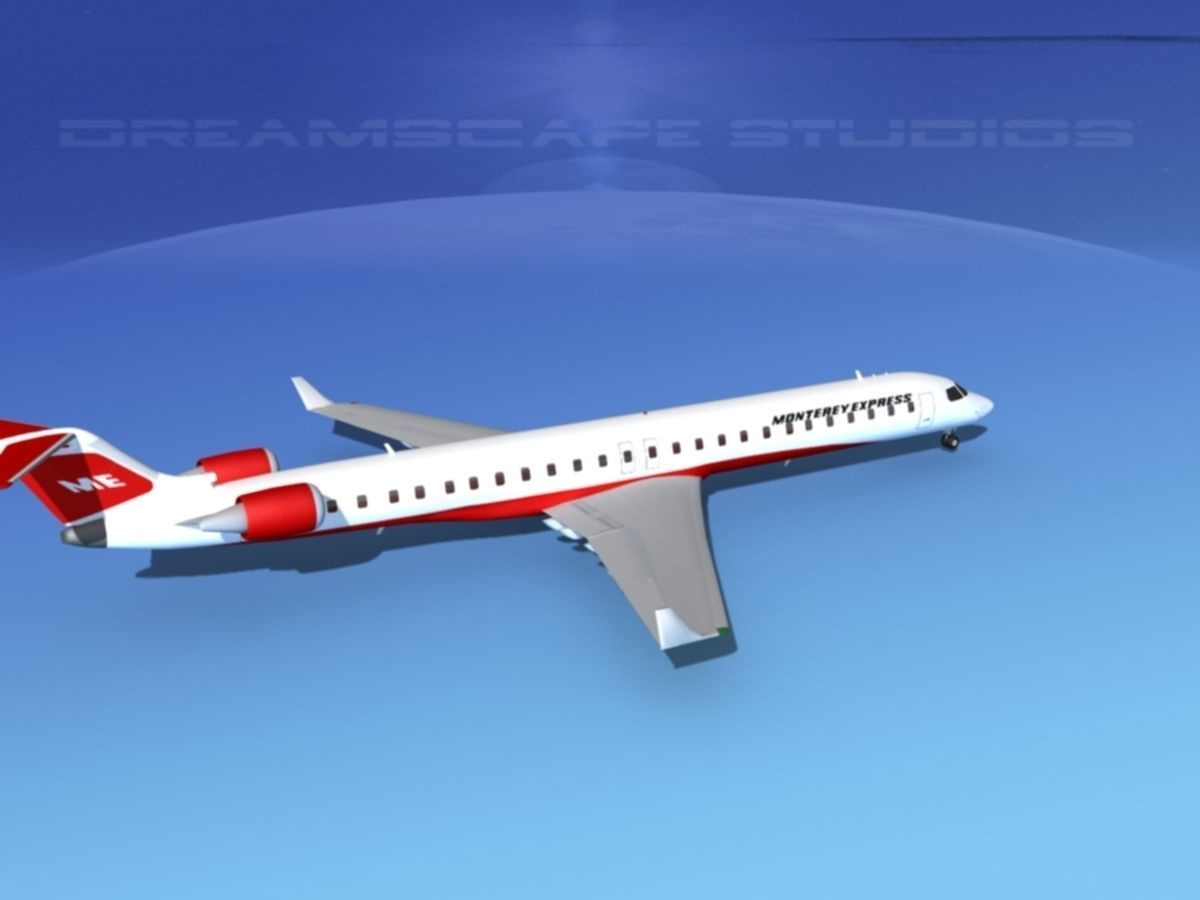 Bombardier CRJ1000 Monterey Express 3D model_5