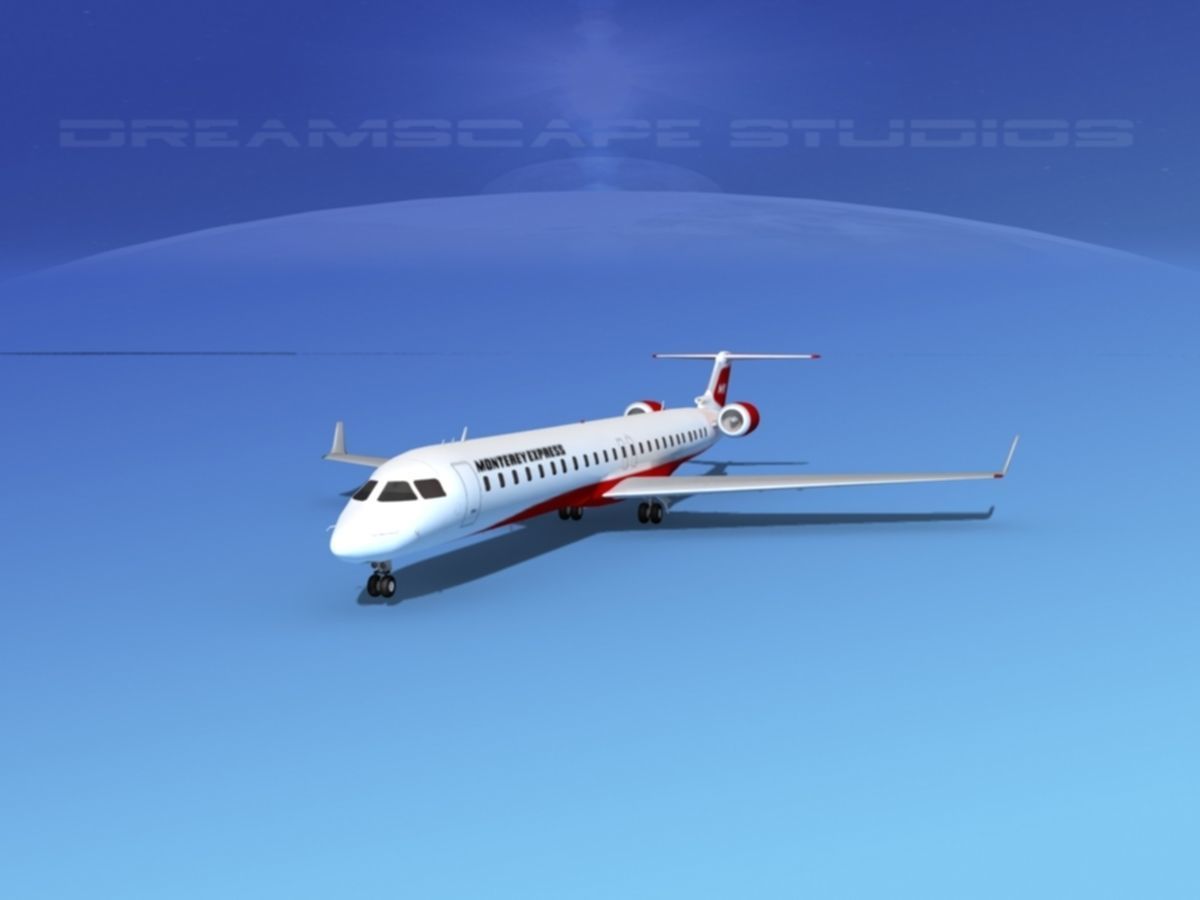 Bombardier CRJ1000 Monterey Express 3D model_1