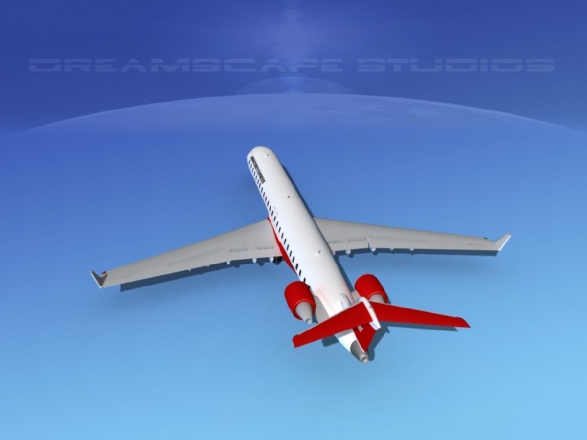 Bombardier CRJ1000 Monterey Express 3D model_7
