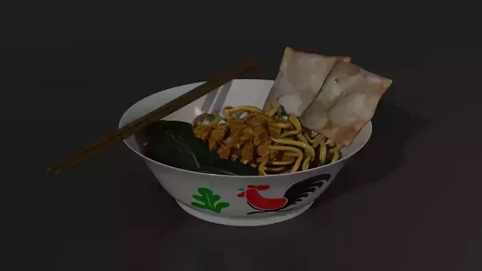 Indonesian Chicken Noodle 3D model