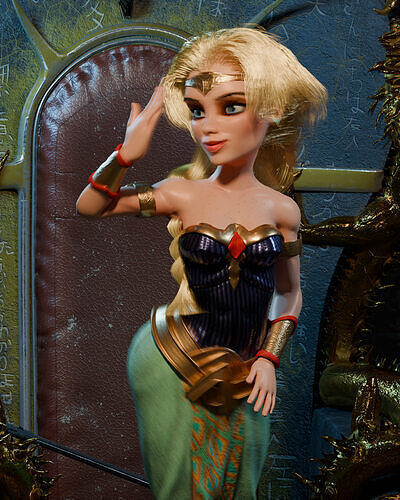 Royal Sorceress Stylized Fantasy Princess Character Low-poly 3D model