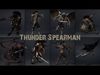 Thunder Spearman Low-poly 3D model_1