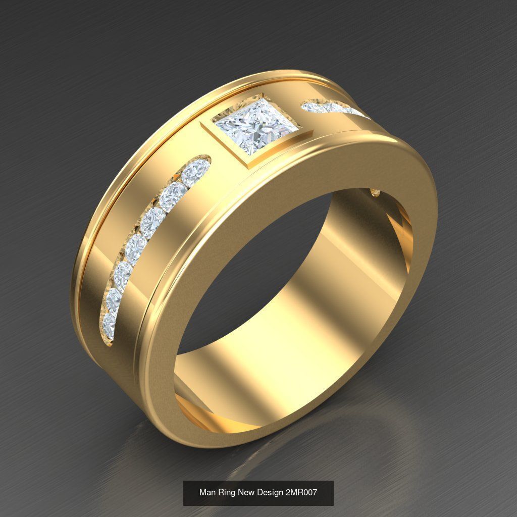 20 Men Ring Bulk Sale Discount For Sale 2MR001-2MR020 3D Model Collection_16