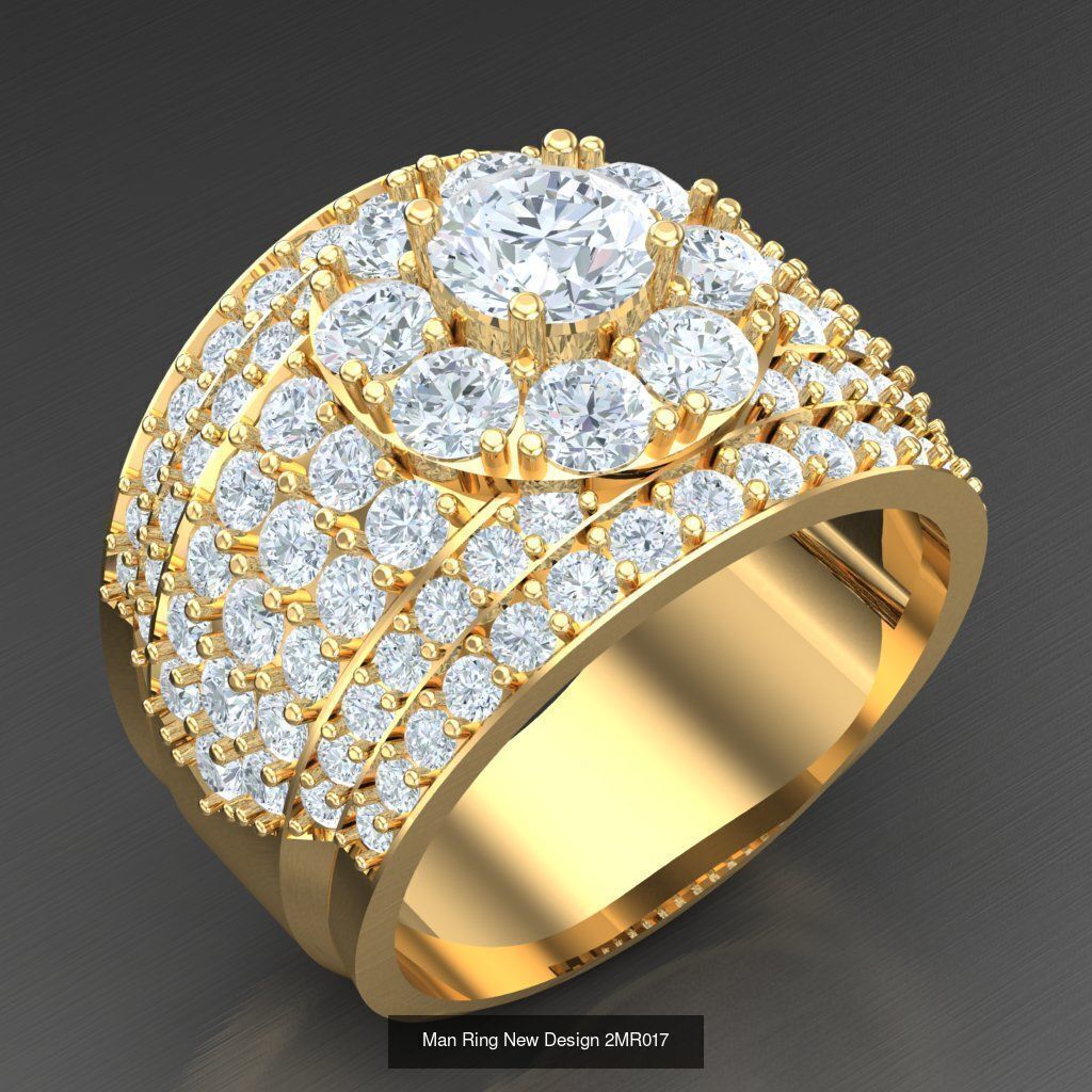 20 Men Ring Bulk Sale Discount For Sale 2MR001-2MR020 3D Model Collection_6