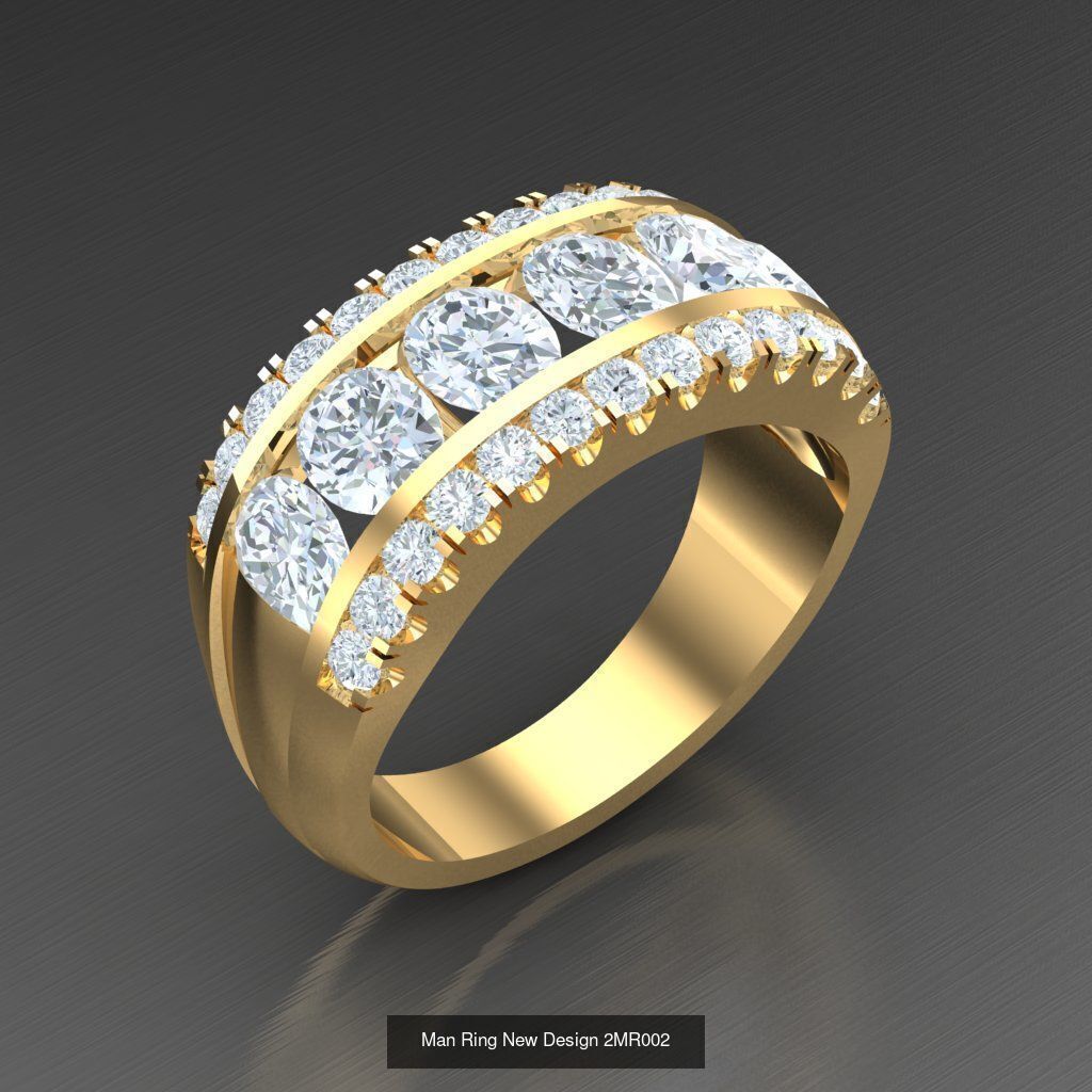 20 Men Ring Bulk Sale Discount For Sale 2MR001-2MR020 3D Model Collection_21