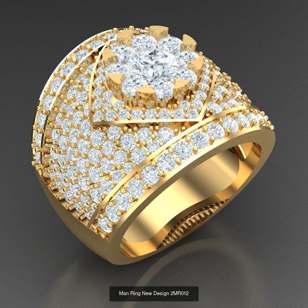 20 Men Ring Bulk Sale Discount For Sale 2MR001-2MR020 3D Model Collection_11