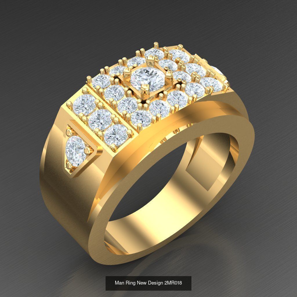 20 Men Ring Bulk Sale Discount For Sale 2MR001-2MR020 3D Model Collection_5
