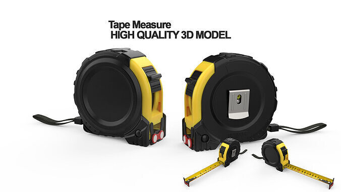 High Detailed Tape Measure 3D Model  STEP File 3D model