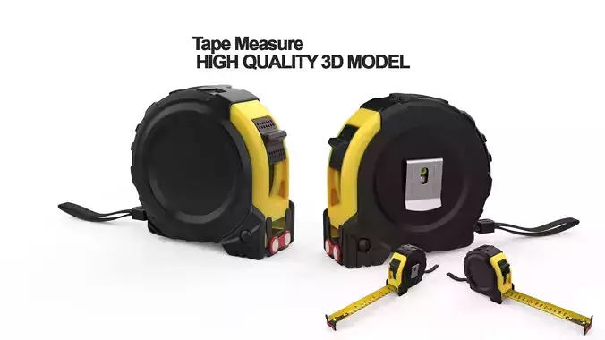 High Detailed Tape Measure 3D Model STEP File 3D model