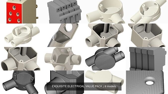 EXQUISITE ELECTRICAL VALUE PACK 3D Model Collection