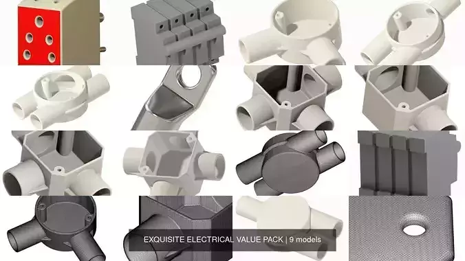 EXQUISITE ELECTRICAL VALUE PACK 3D Model Collection