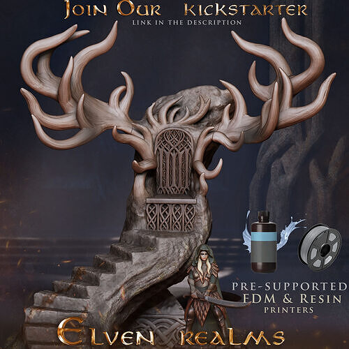 Throne of the Elvenking Free 3D print model