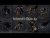 Thunder Brutal Warrior Low-poly 3D model_1