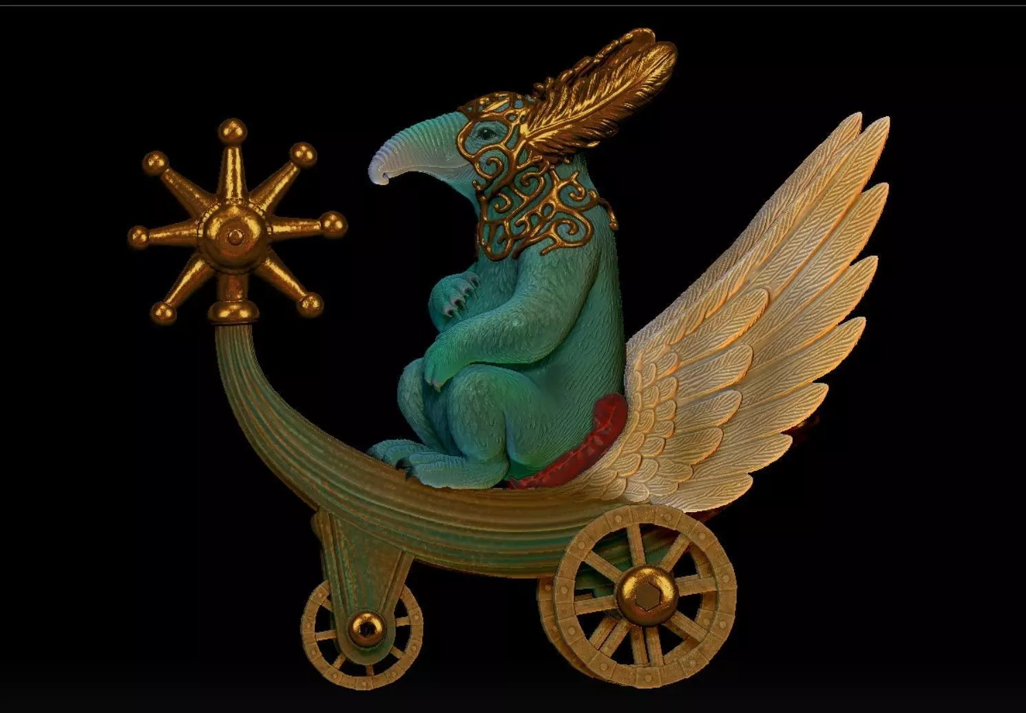 Anteater Chariot 3D print model