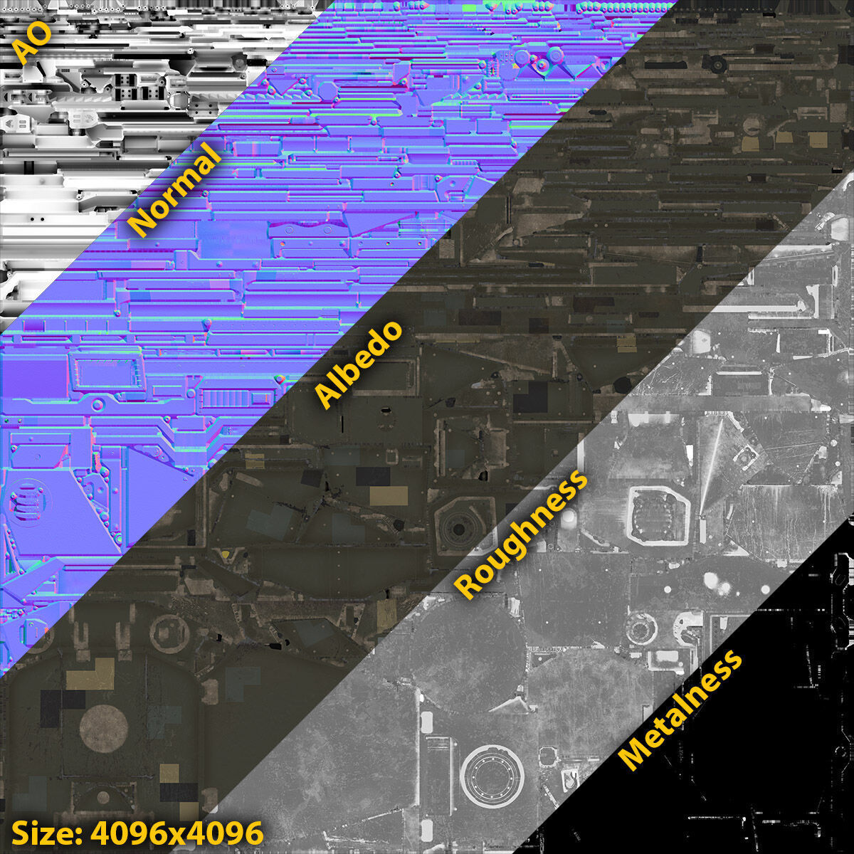 Ironclad UGV Unarmed Game Ready Low-poly 3D model_12