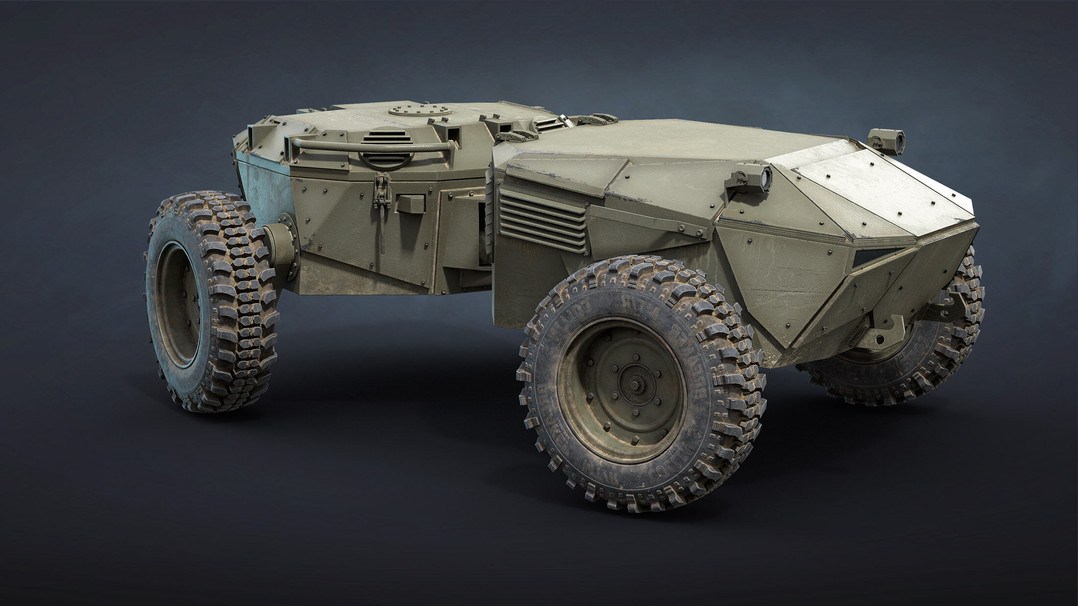 Ironclad UGV Unarmed Game Ready Low-poly 3D model_5