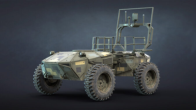 Ironclad UGV Unarmed Game Ready Low-poly 3D model