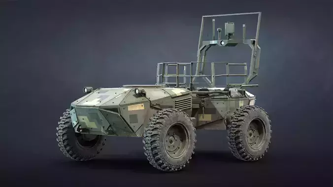Ironclad UGV Unarmed Game Ready Low-poly 3D model