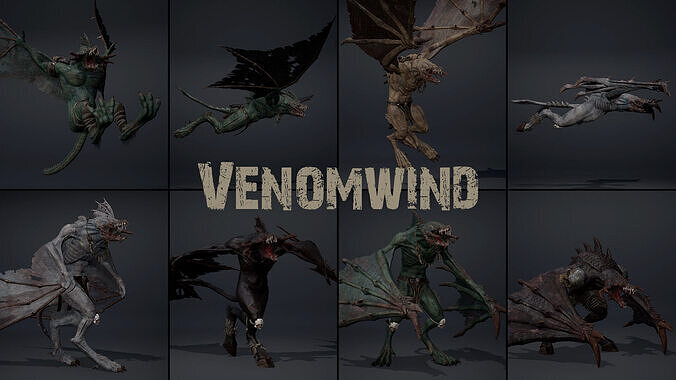 Venomwind Low-poly 3D model