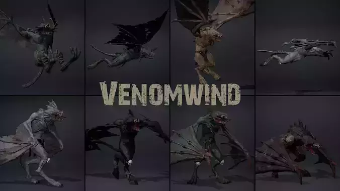 Venomwind Low-poly 3D model
