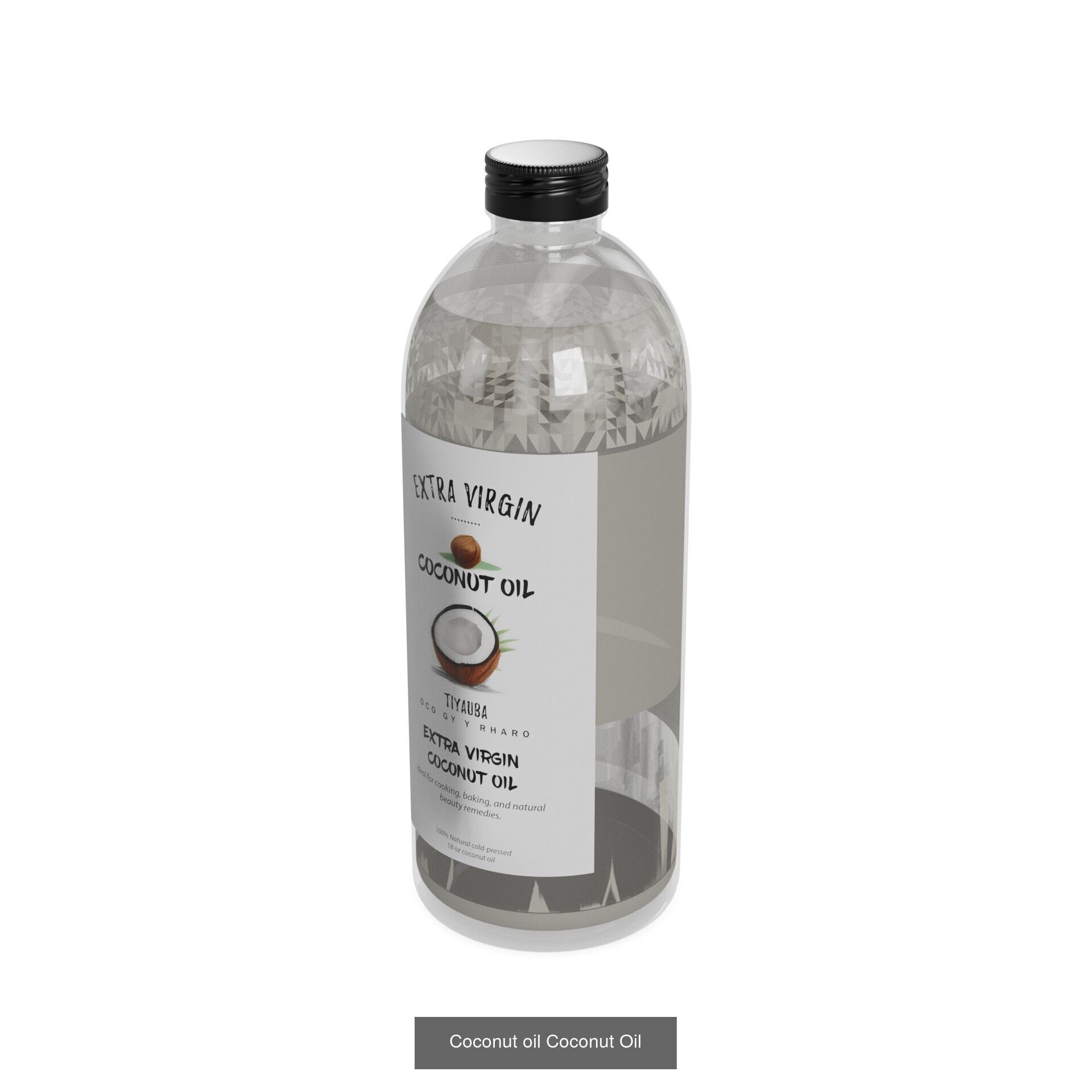 seed Oil bottles 3D Model Collection_10