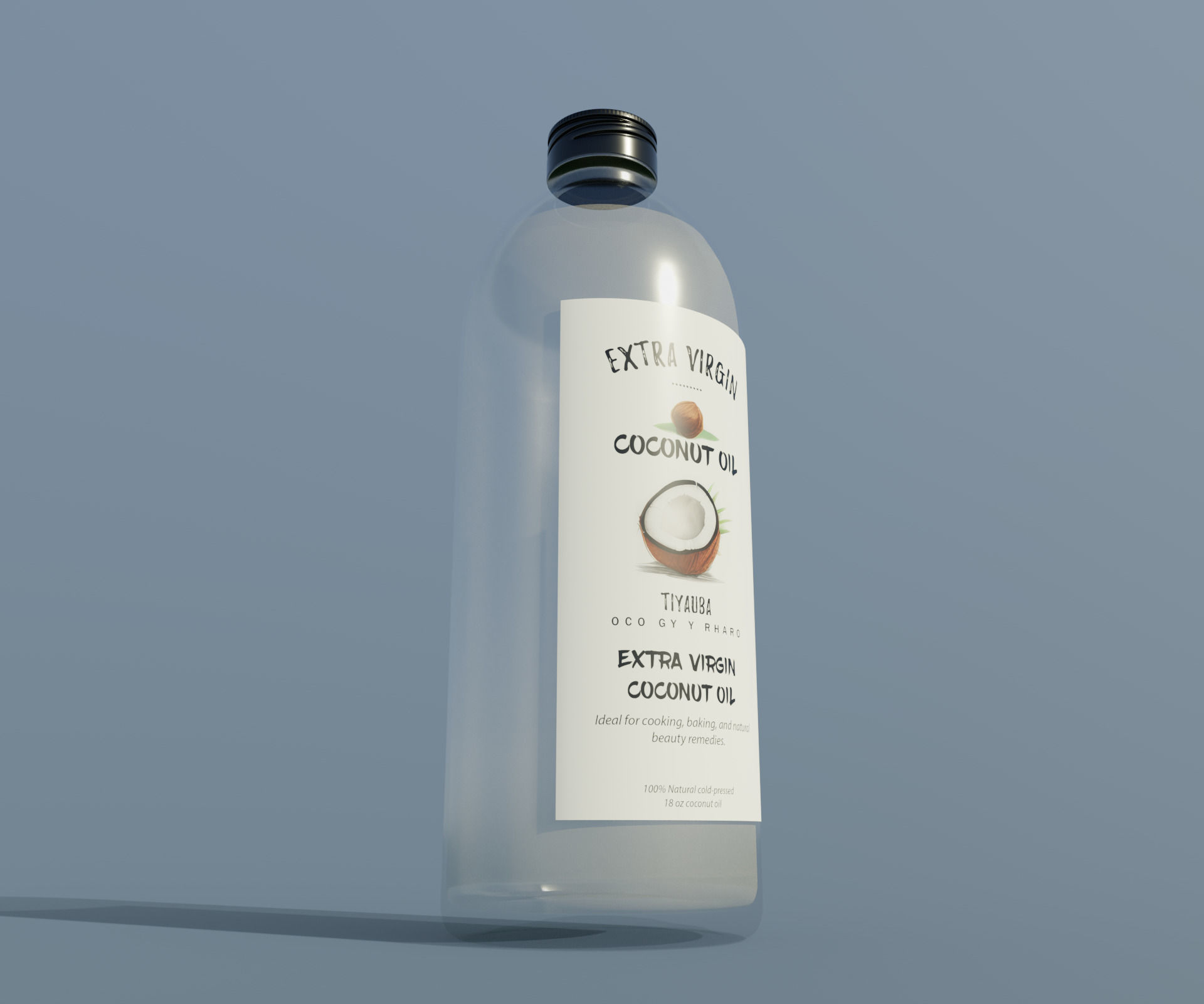 seed Oil bottles 3D Model Collection_6