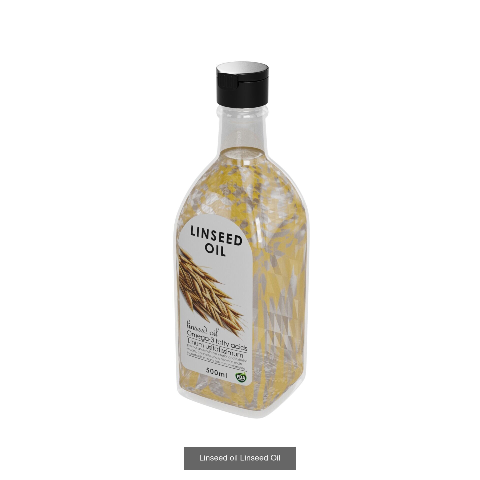 seed Oil bottles 3D Model Collection_2