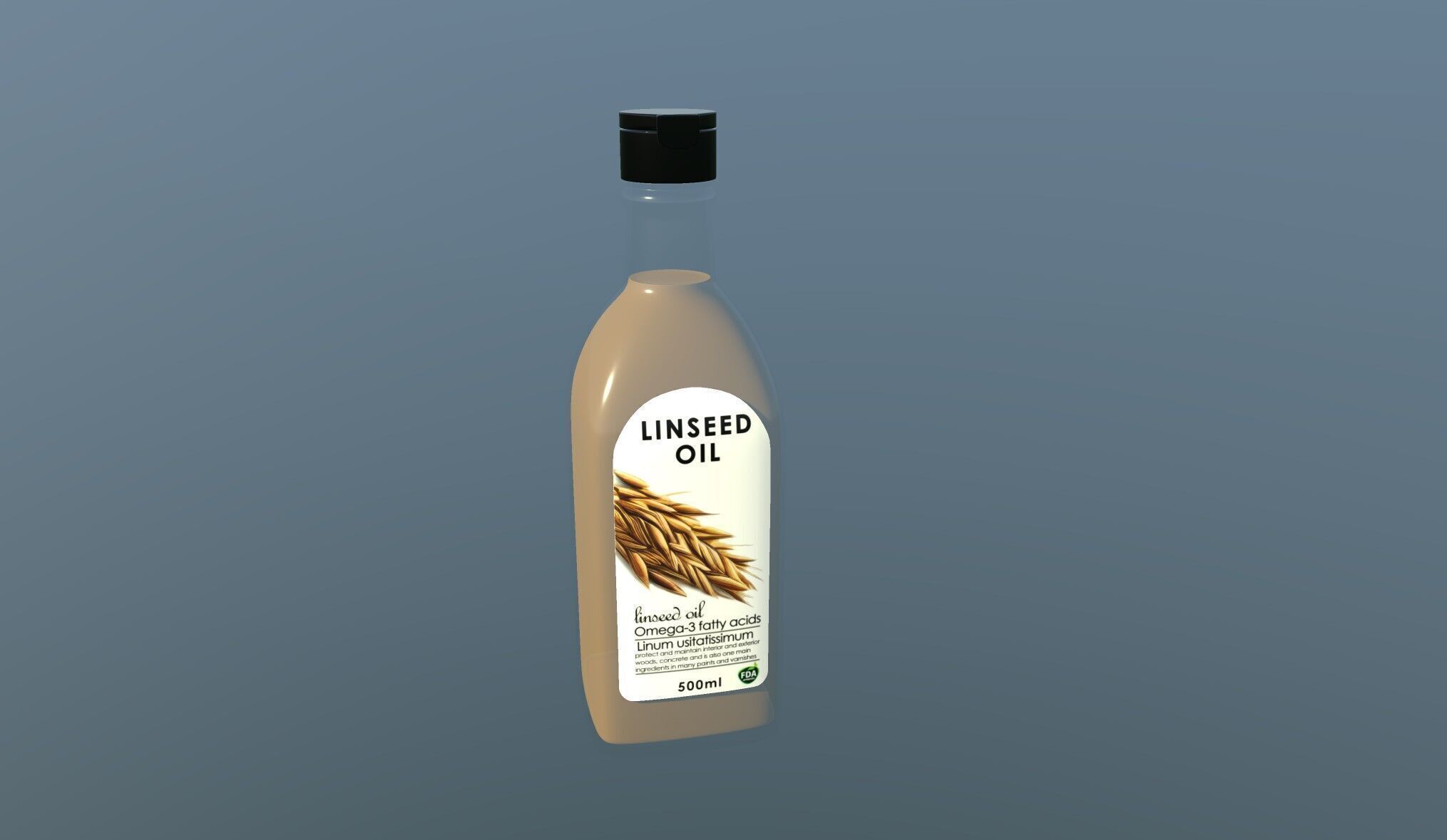 seed Oil bottles 3D Model Collection_19