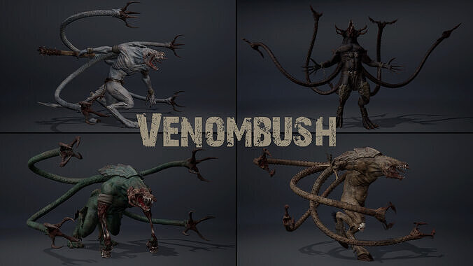 Venombush Low-poly 3D model