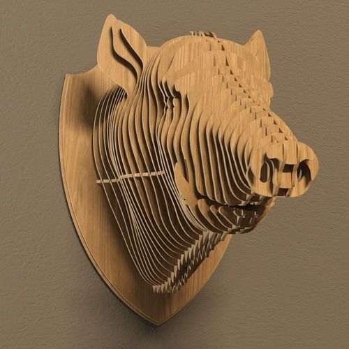 Boar head 3D model