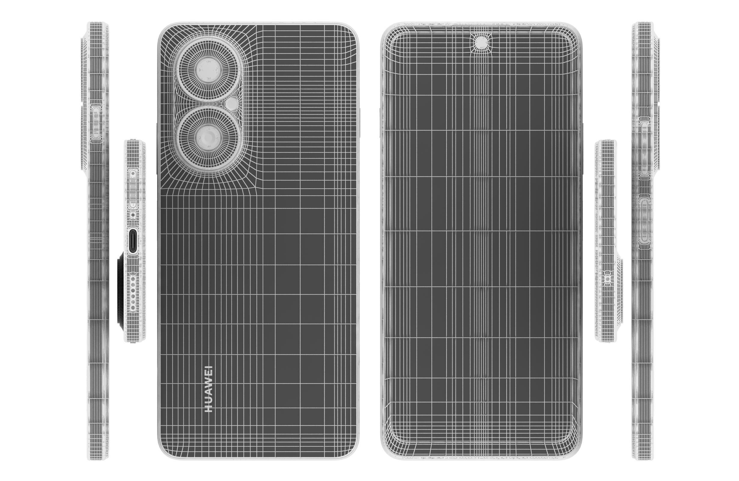 Huawei Nova Y73 Black 3D model_17