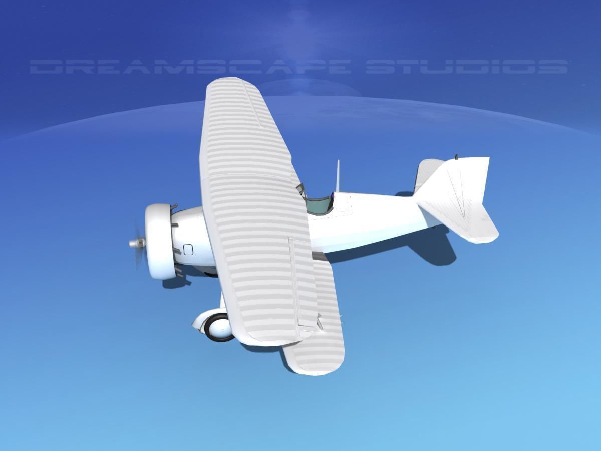 Curtiss F-11-C2 Goshawk 3D model_9