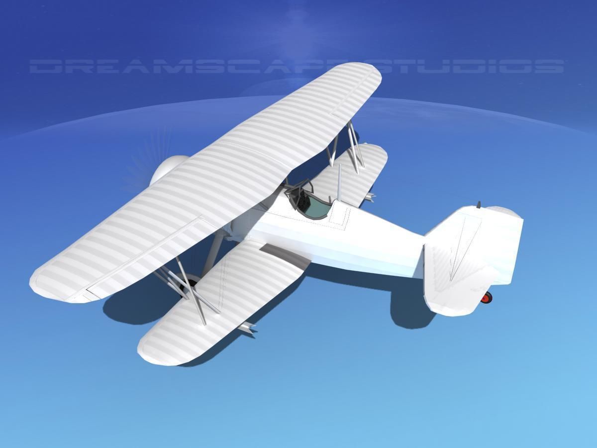 Curtiss F-11-C2 Goshawk 3D model_8