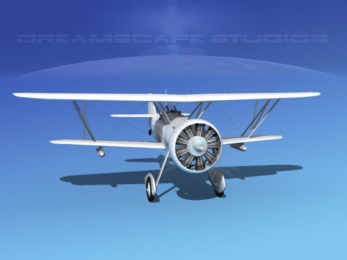 Curtiss F-11-C2 Goshawk 3D model_2