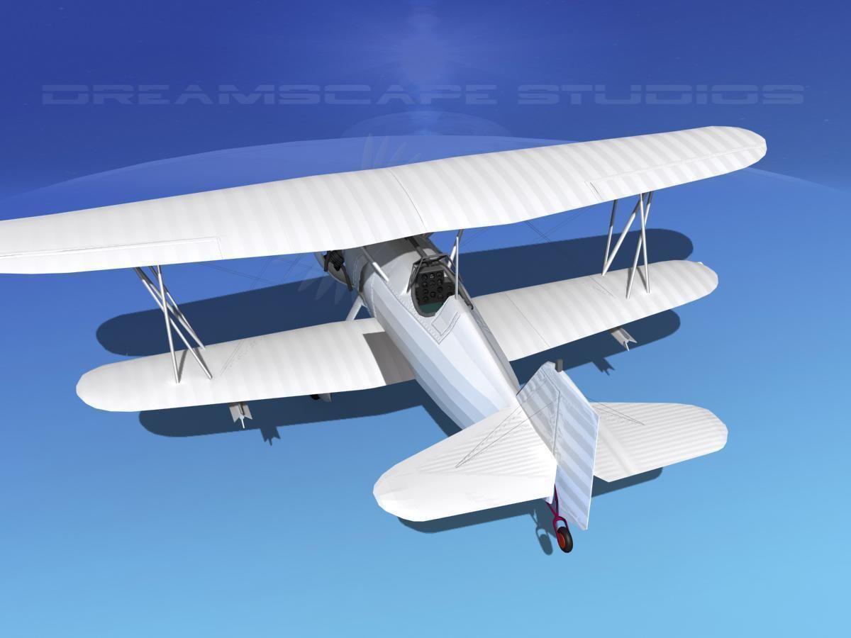 Curtiss F-11-C2 Goshawk 3D model_7