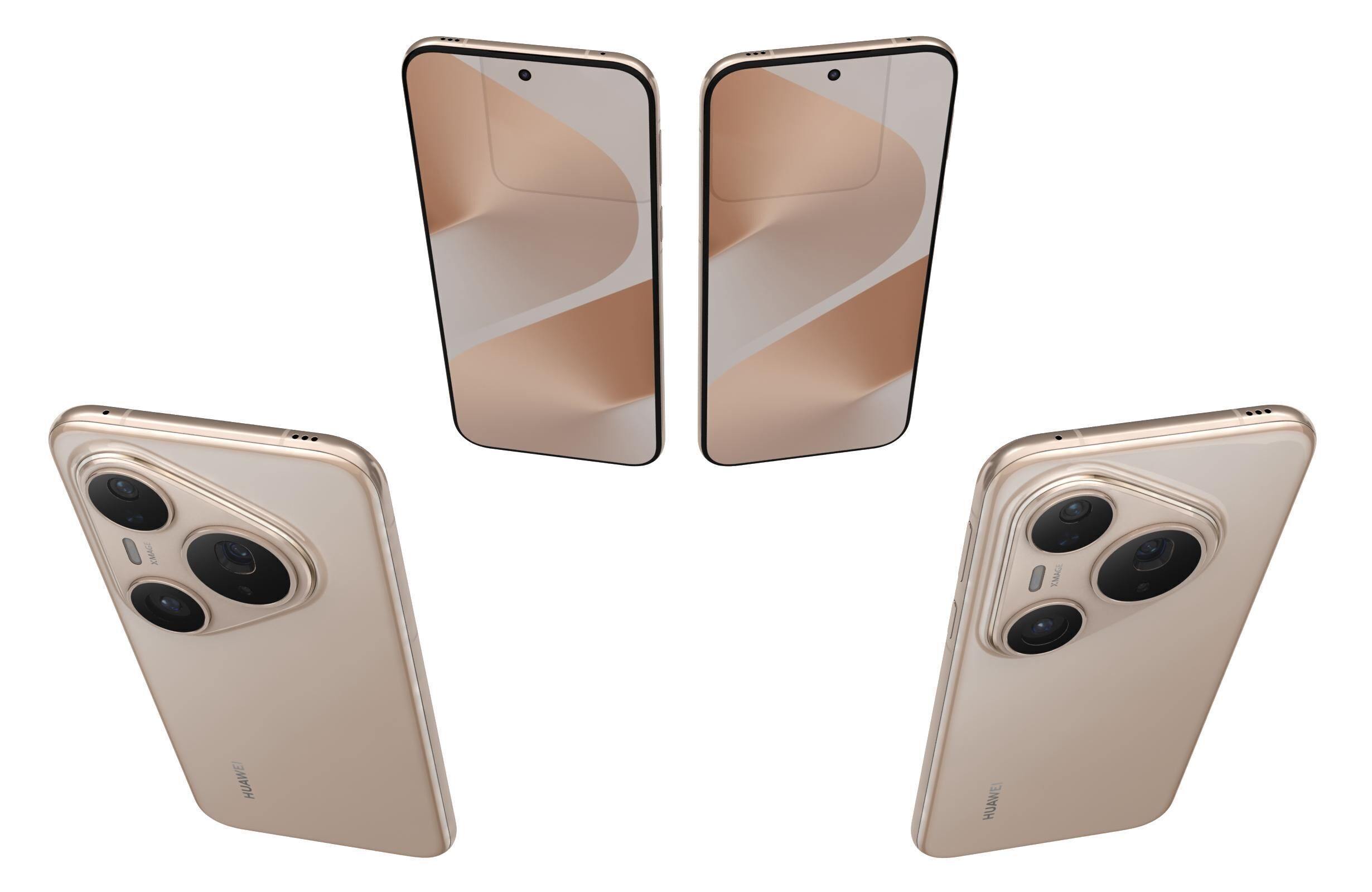 Huawei Pura 80 Pro Gold 3D model_4