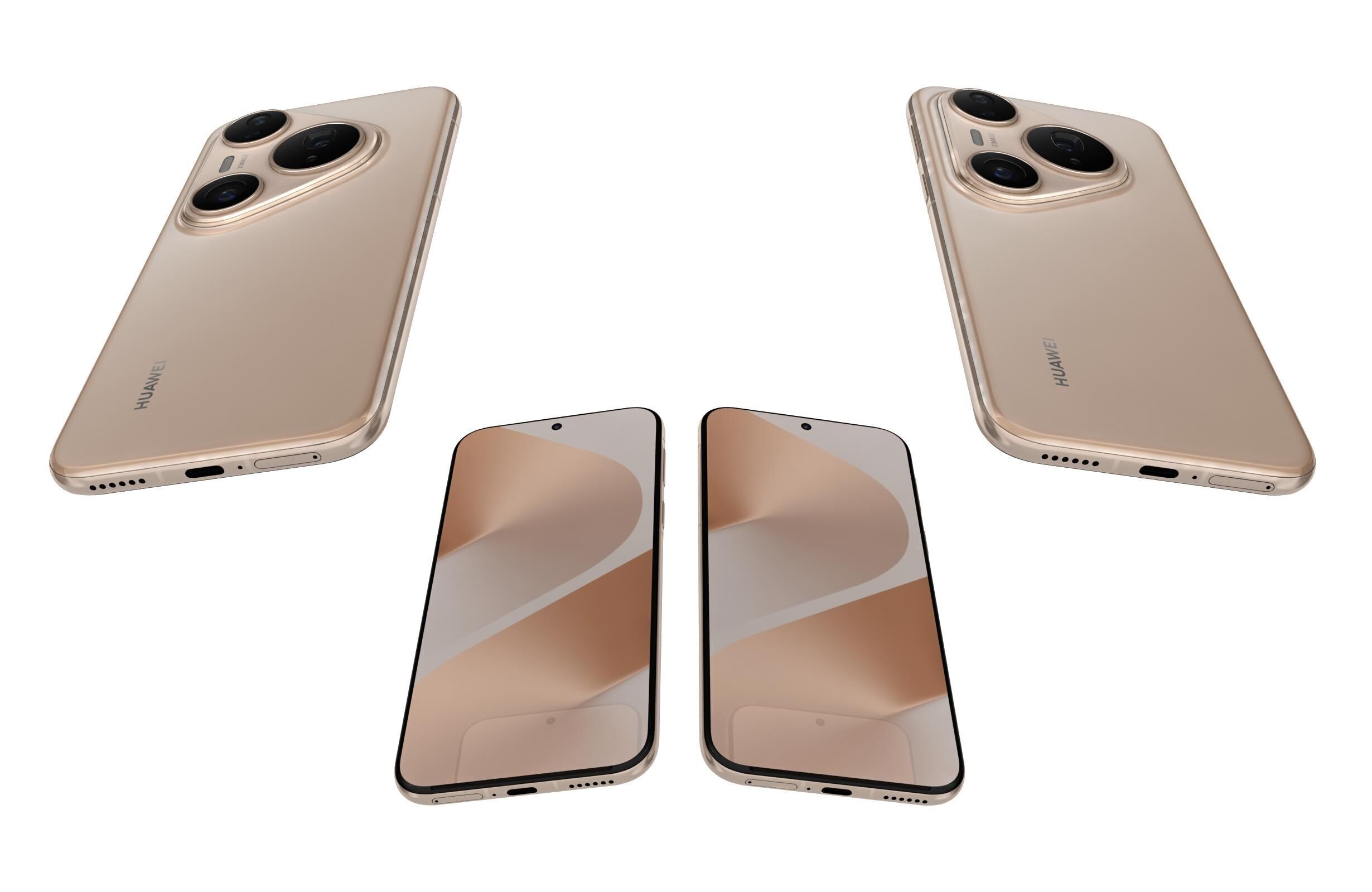 Huawei Pura 80 Pro Gold 3D model_5