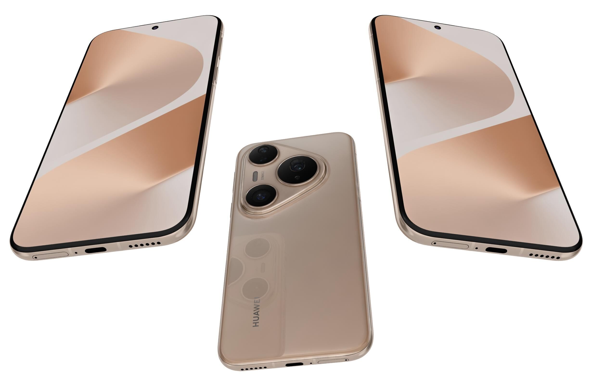 Huawei Pura 80 Pro Gold 3D model_2