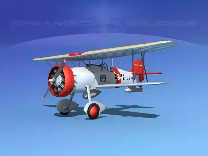 Curtiss F-11-C2 Goshawk V01 3D model