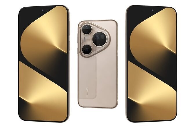 Huawei Pura 80 Ultra Gold 3D model
