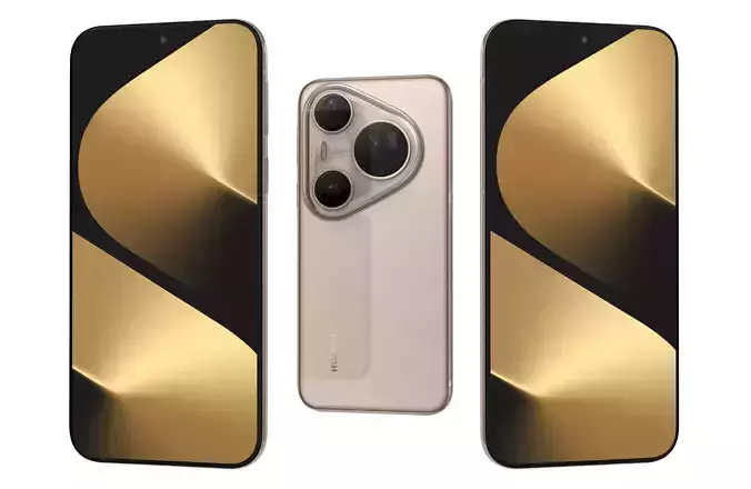 Huawei Pura 80 Ultra Gold 3D model