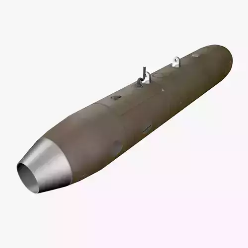 SUU-11 Pod With M-134 Minigun Low-poly 3D model