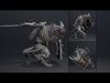Venom Swordman Low-poly 3D model_2