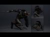 Venom Swordman Low-poly 3D model_5