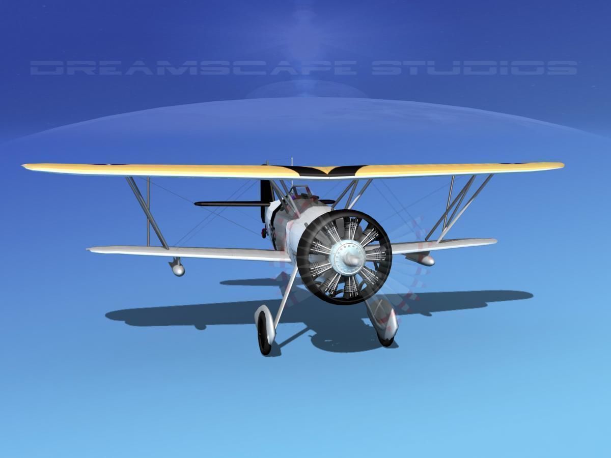 Curtiss F-11-C2 Goshawk V05 3D model_2