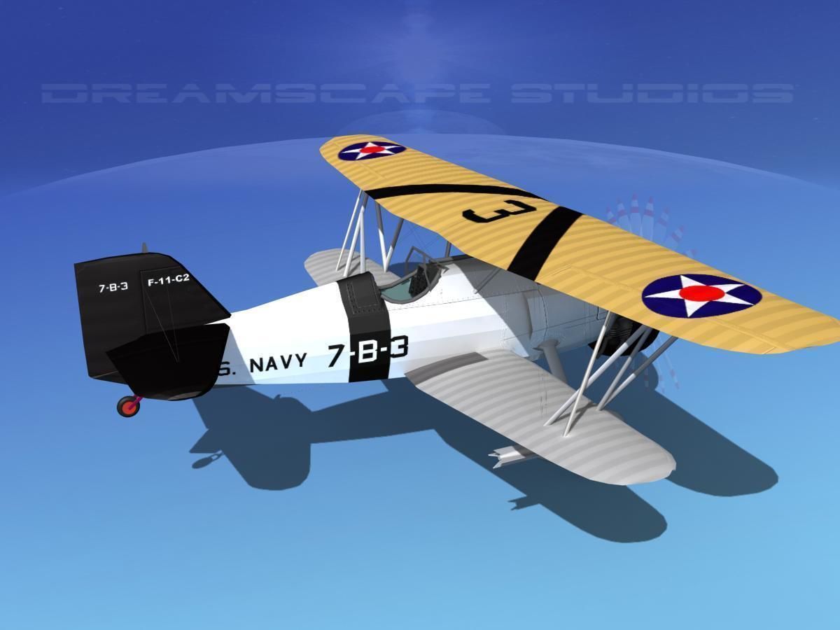 Curtiss F-11-C2 Goshawk V05 3D model_5