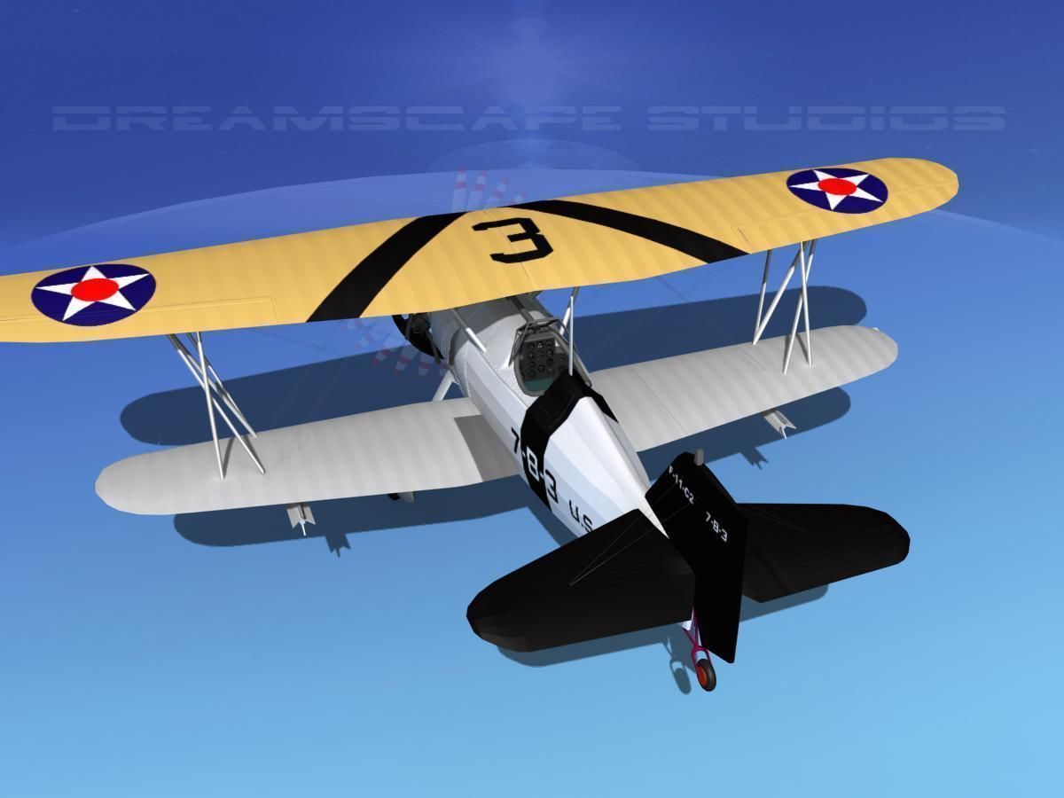 Curtiss F-11-C2 Goshawk V05 3D model_7